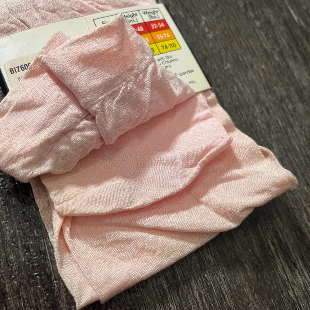 Vintage‎ Basic Image Kids Dance Exercise Tights Pink Size 12 - 16